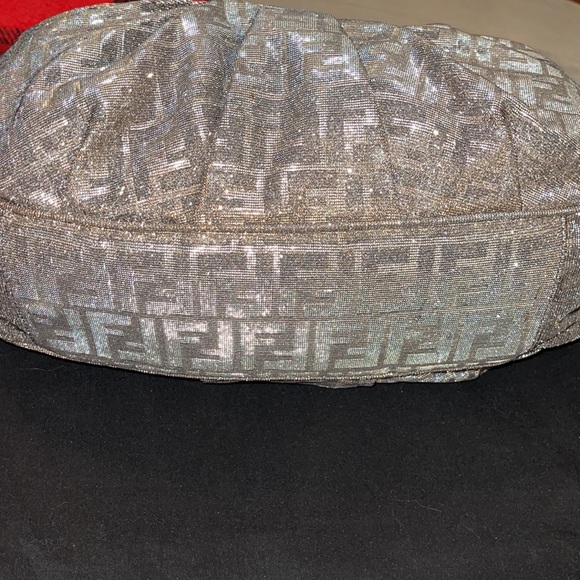 ❌ SOLD❌ FENDI ZUCCA MIA HOBO WITH GLITTER pristine condition *RARE FIND* Gorgeou - Picture 6 of 16